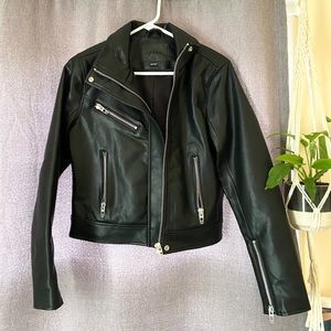 BLANK NYC black moto jacket
